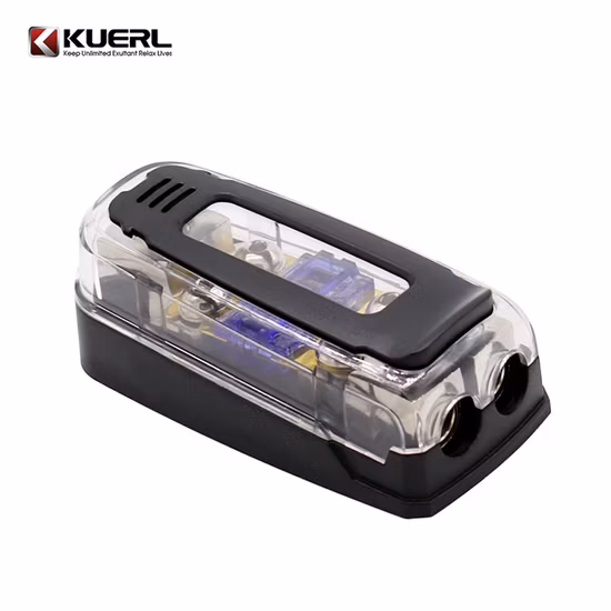 Nuovo portafusibili Mini Anl Blocco portafusibili di alimentazione audio per auto di alta qualità 1 in 2 out