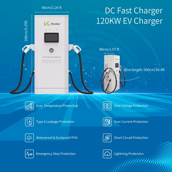 Stazione di ricarica elettrica automatica rapida da 120 kW